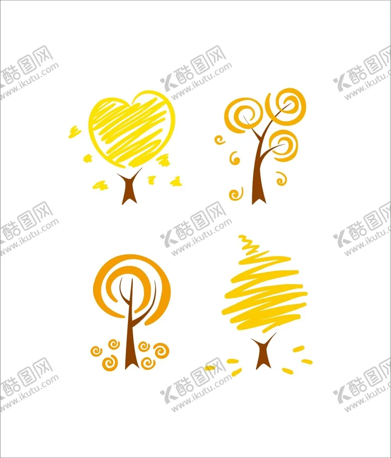 编号：56688910220401066580【酷图网】源文件下载-卡通树木
