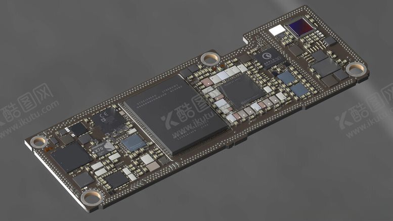 编号：72969701140457489050【酷图网】源文件下载-C4D模型手机主板