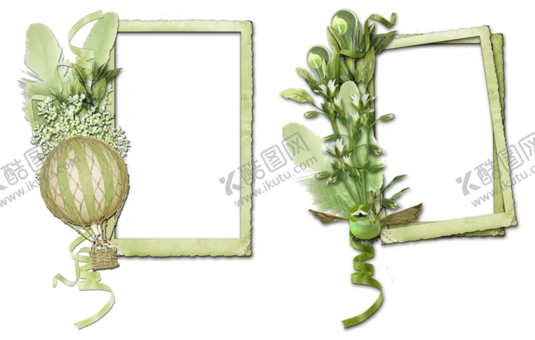 编号：54705904260058538388【酷图网】源文件下载-植物装饰相框png