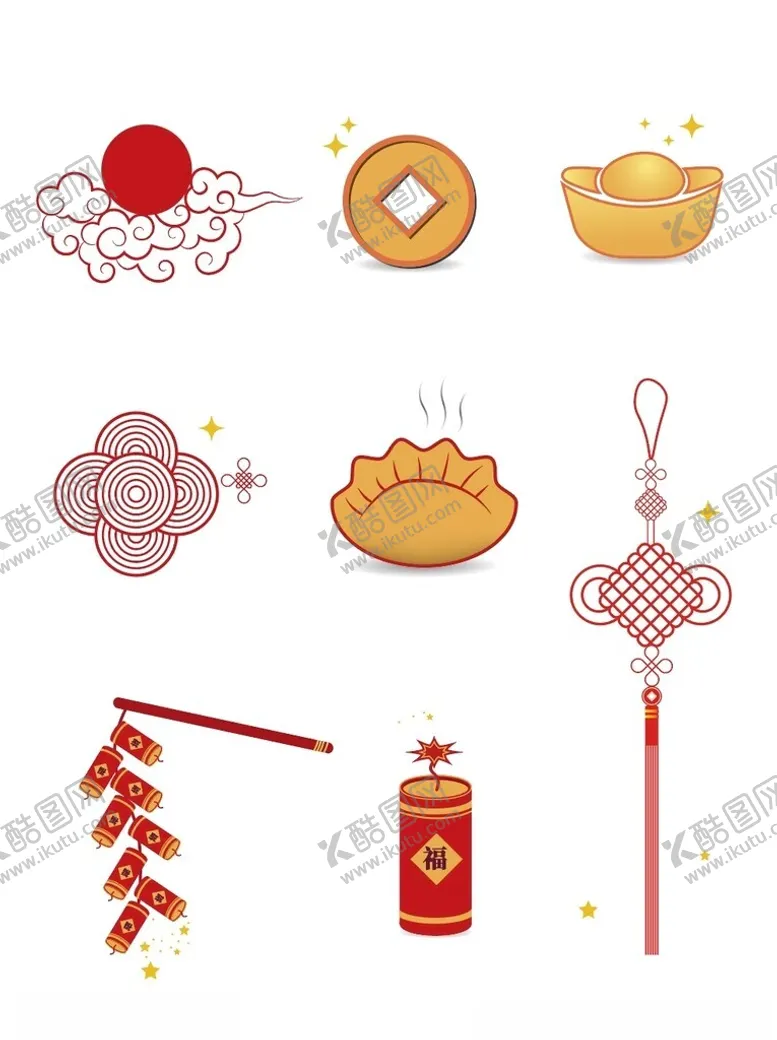 编号：89430802210214078298【酷图网】源文件下载-新年图标