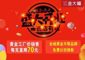 盛大开业海报活动背景素材