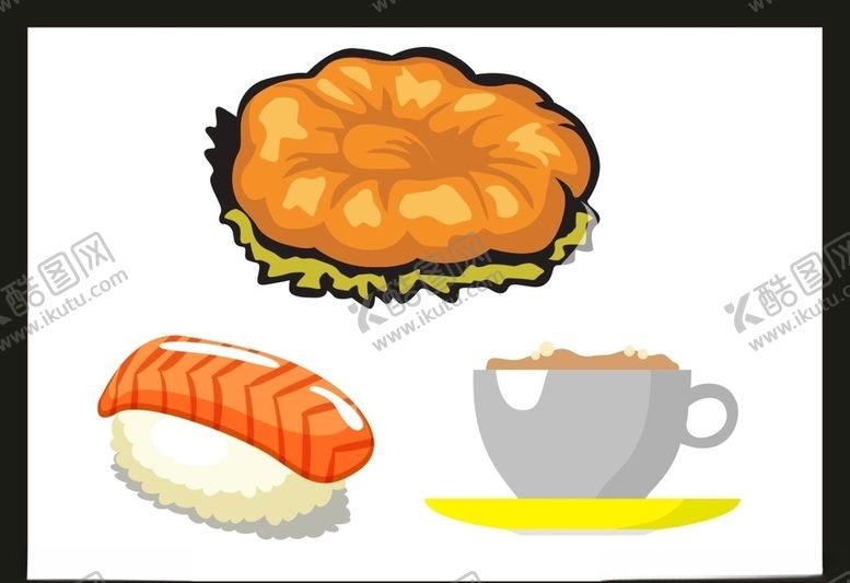 编号：59838004301208003950【酷图网】源文件下载-卡通美食餐饮