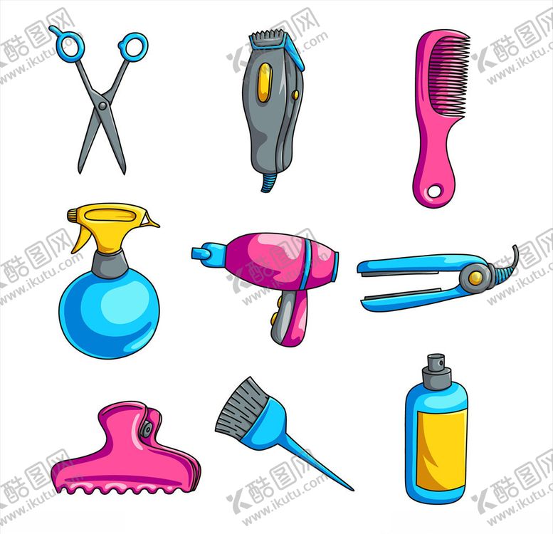 编号：90356710251548083269【酷图网】源文件下载-美发用品