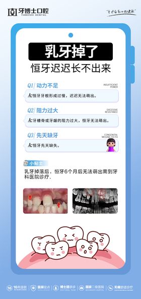 儿童口腔科普海报