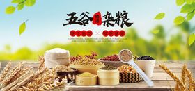 谷杂粮美食海报banner