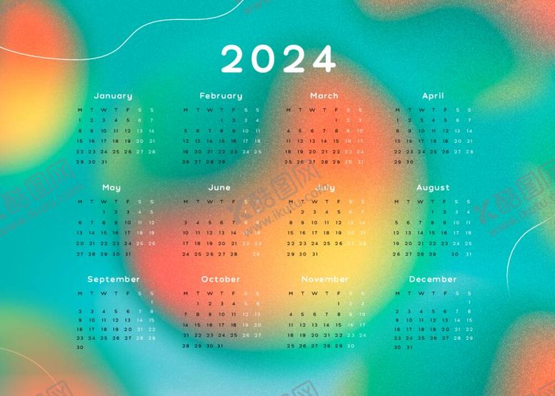 编号：22813312050756558593【酷图网】源文件下载-2024龙年日历
