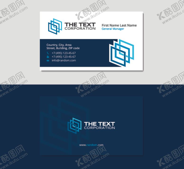 编号：22258009250358215093【酷图网】源文件下载-名片模板