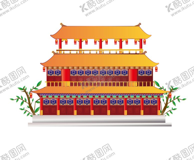 编号：73374405020219197323【酷图网】源文件下载-手绘古建筑