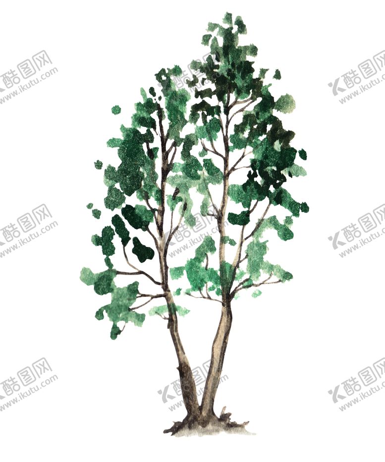编号：26684907051903361258【酷图网】源文件下载-卡通树木