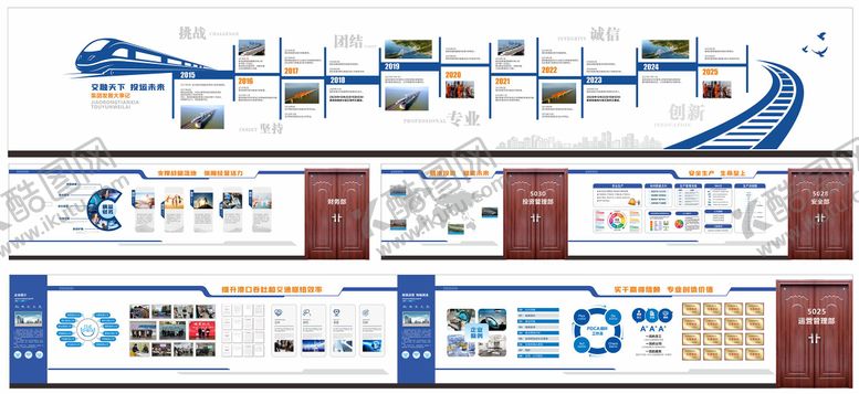 编号：12628101231306171659【酷图网】源文件下载-国企文化长廊背景板