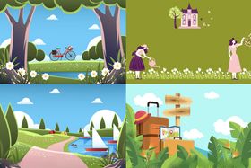 户外自然风景与休闲场景