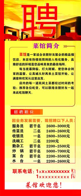 餐饮店招聘