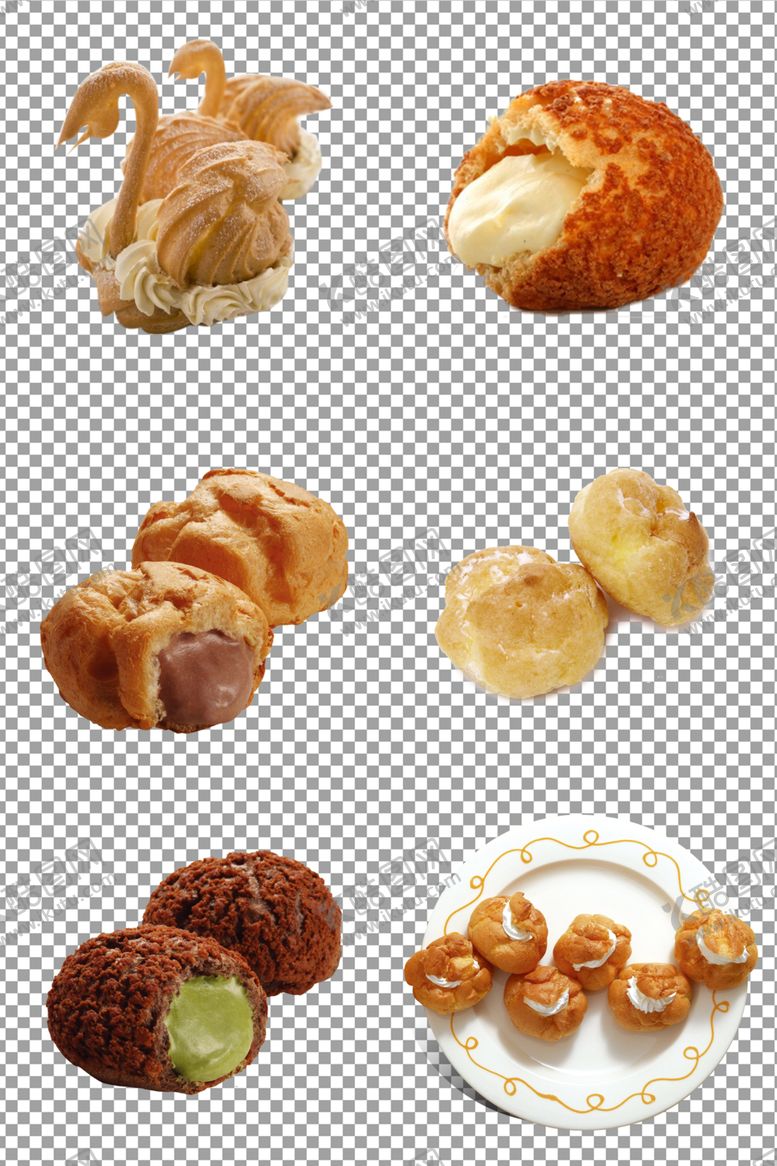 编号：94250709291327367009【酷图网】源文件下载-美味甜品泡芙