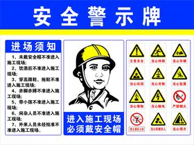 施工现场安全警示牌