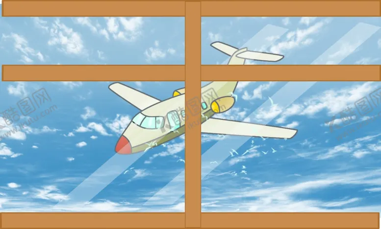 编号：74838912041517566297【酷图网】源文件下载-飞机天空插画
