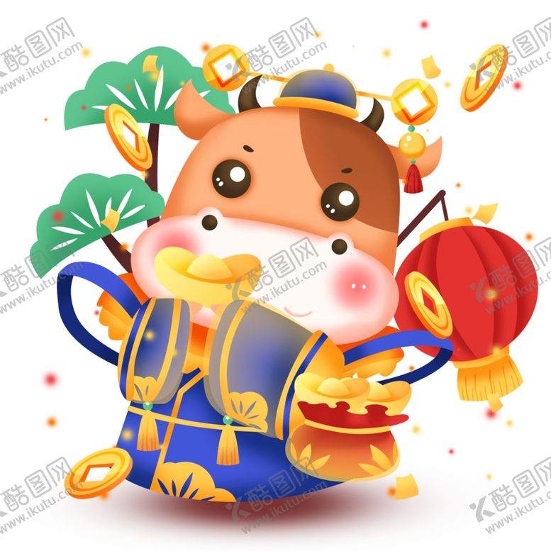 编号：60579009272207095734【酷图网】源文件下载-2021金牛送福牛年