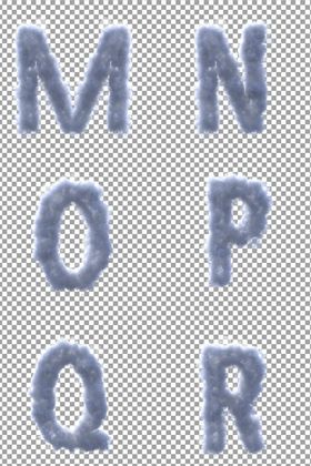 云朵英文字母