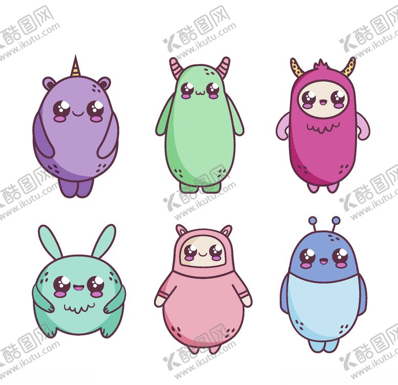 编号：17050210011659003783【酷图网】源文件下载-卡哇伊卡通形象