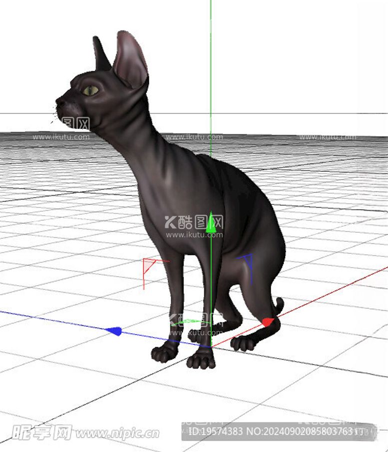 编号：47053312261446211160【酷图网】源文件下载-C4D模型猫