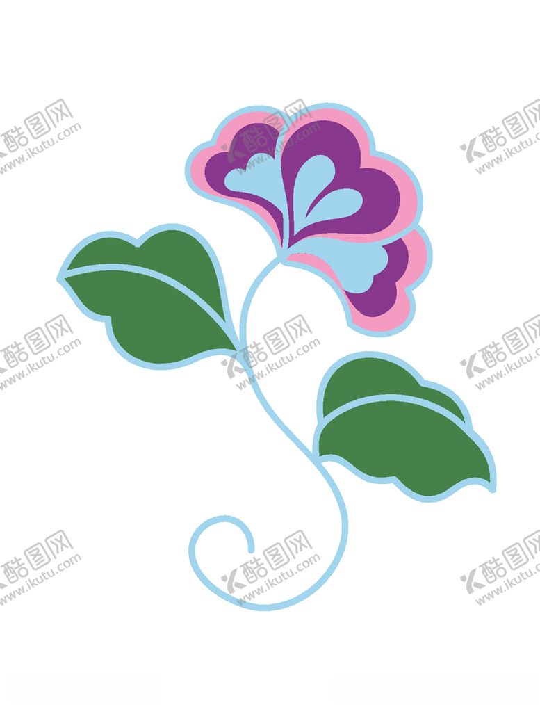 编号：57942110311408312093【酷图网】源文件下载-敦煌风格绘画植物花朵