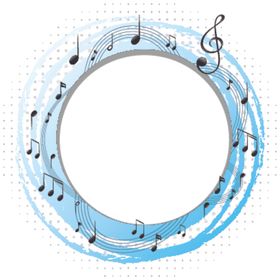 动感时尚音符矢量图