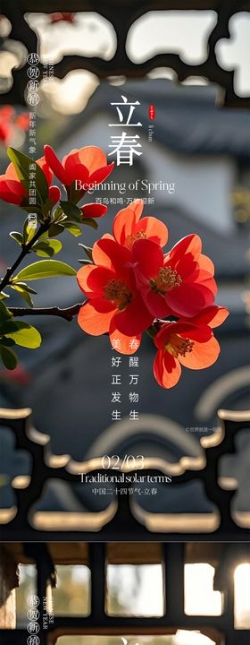 雨水惊蛰春分系列海报