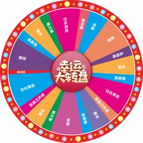 幸运大转盘促销团购活动抽奖