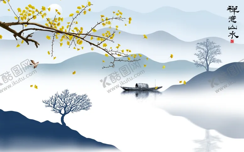 编号：48910107021414466982【酷图网】源文件下载-山水画国画山水画