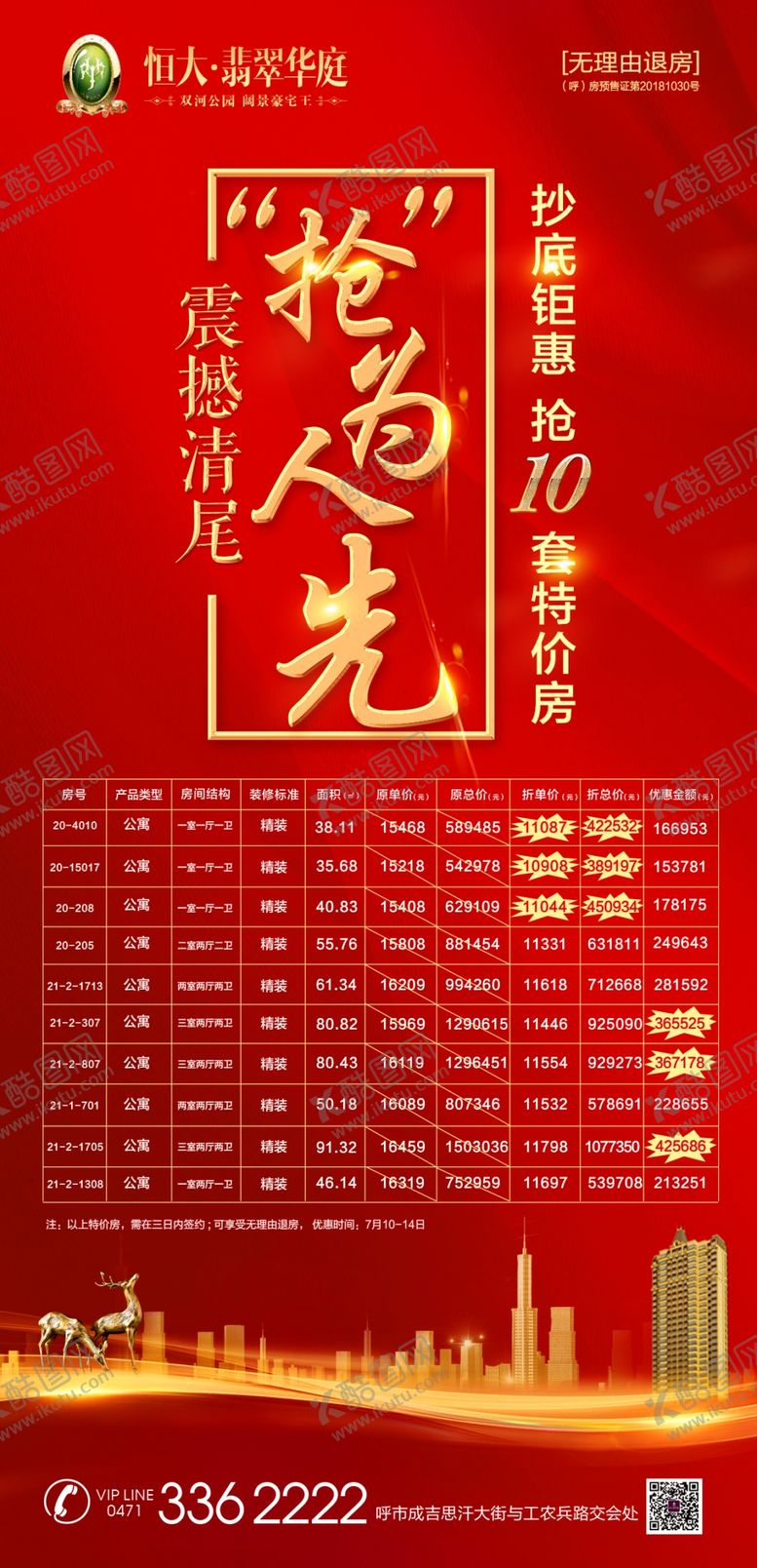 编号：39384209221125196603【酷图网】源文件下载-特价房微信稿