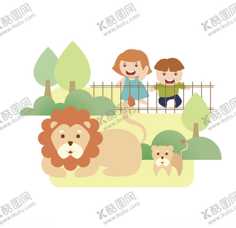 编号：89047209232319142619【酷图网】源文件下载-卡通动物园