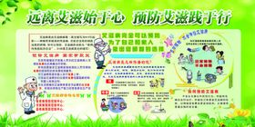 预防艾滋病公益红丝带行动关注宣传栏
