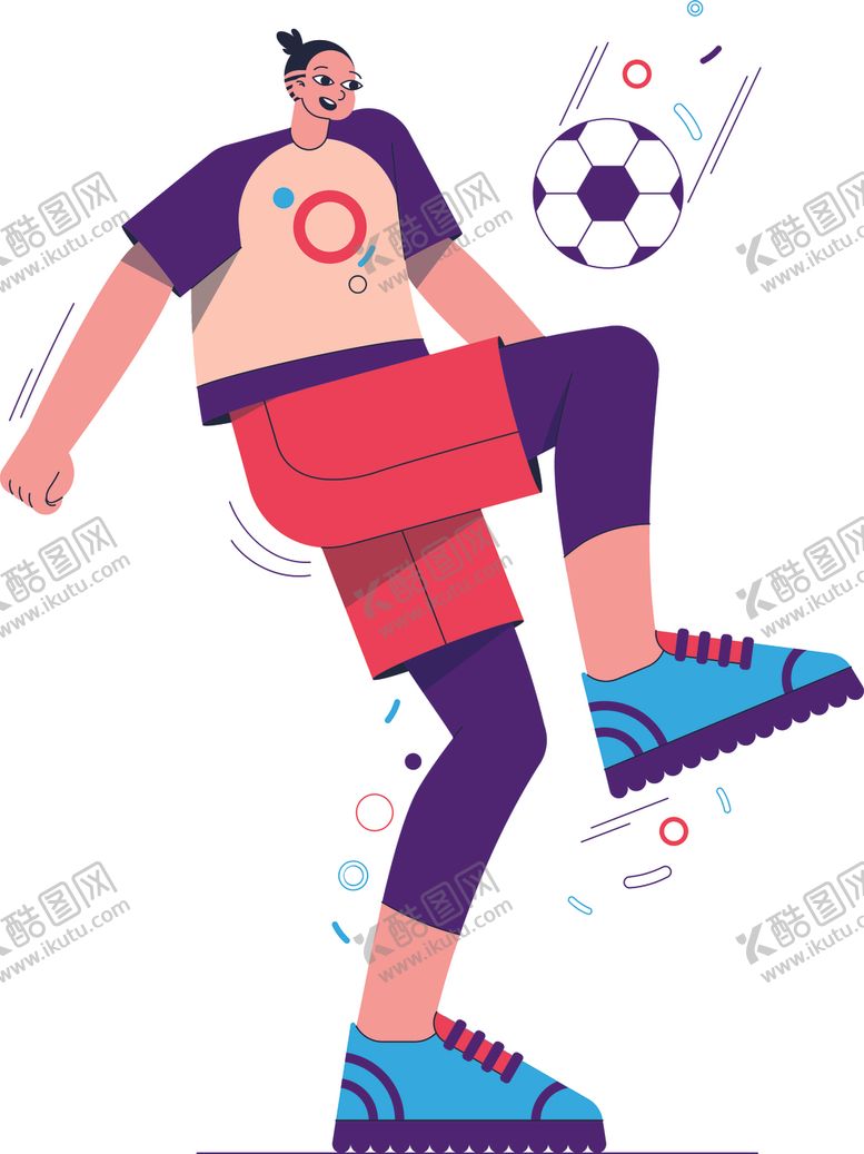 编号：88057202141519076463【酷图网】源文件下载-人物运动插画