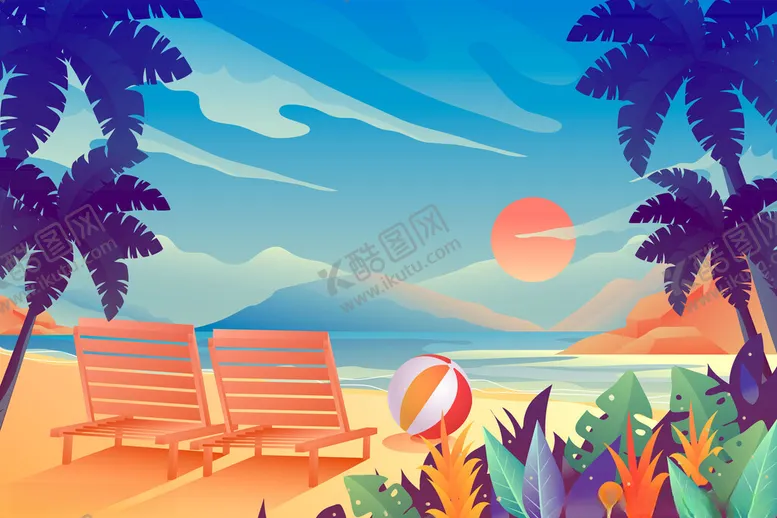编号：59408302211626092453【酷图网】源文件下载-夏天背景