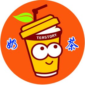 奶茶或饮料卡通标志