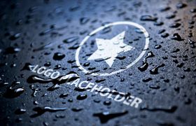 logo样机标志标识LOGO形象柱形象墙