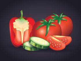 蔬菜主题矢量