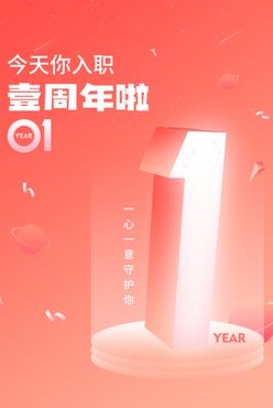 入职一周年