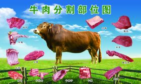 牛肉分割图