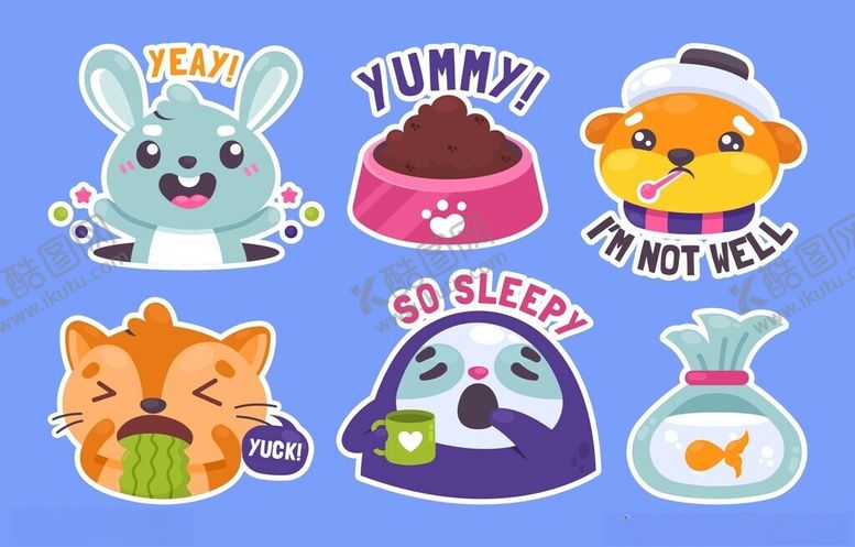 编号：10031811171919188002【酷图网】源文件下载-可爱宠物图标集合