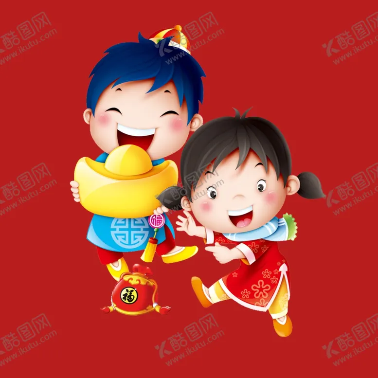 编号：81332002191510284752【酷图网】源文件下载-新春新年人物