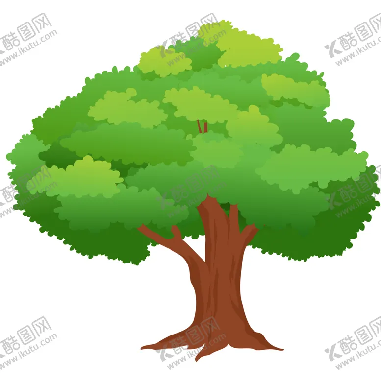 编号：80384012131829302731【酷图网】源文件下载-卡通植物树木大树