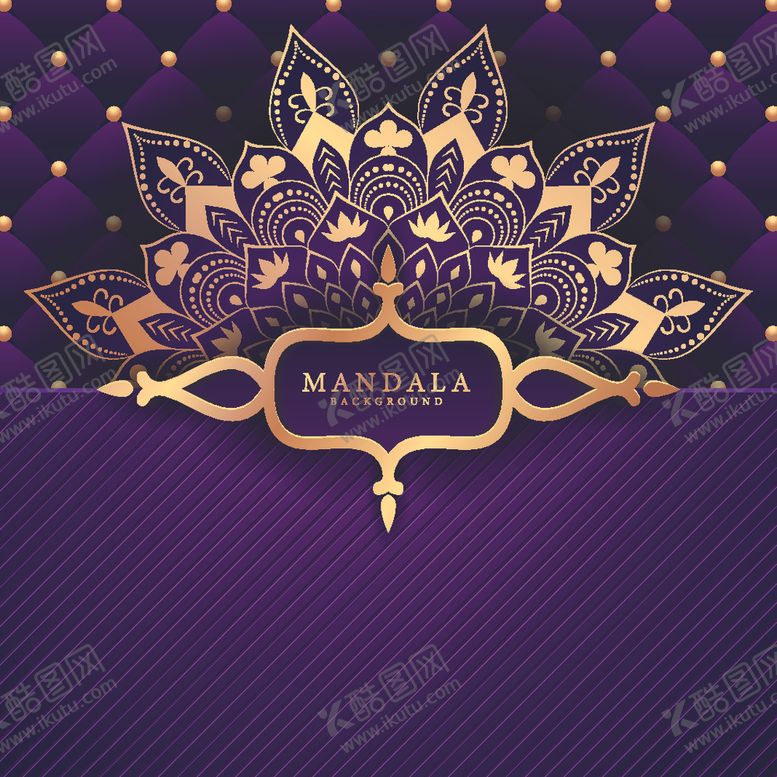 编号：76438410051251414848【酷图网】源文件下载-金色曼陀罗图案