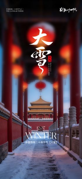 24节气大雪海报