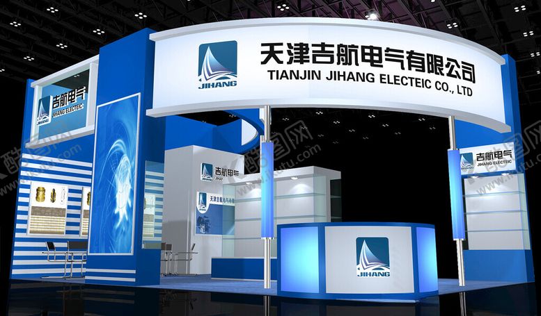编号：89620202150457218247【酷图网】源文件下载-展览3D模型二面开口