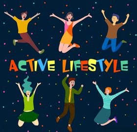 6款创意跳跃人物