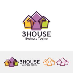 简洁图标企业志创意彩色时尚logo
