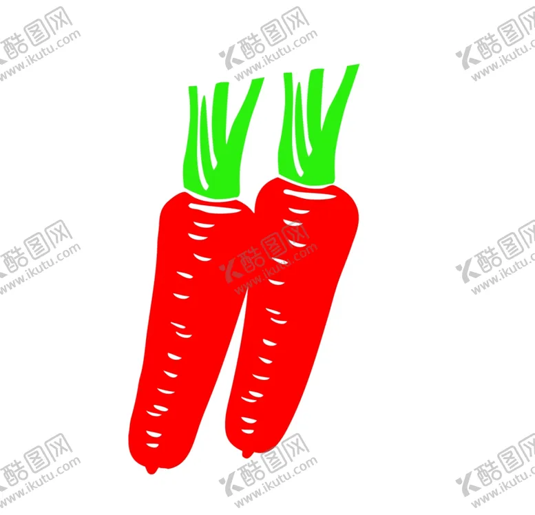 编号：65679507040741585574【酷图网】源文件下载-线条红萝卜平面图