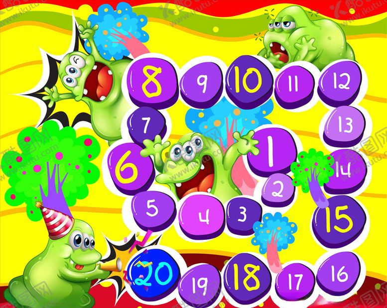 编号：51341610070047188688【酷图网】源文件下载-卡通怪兽游戏