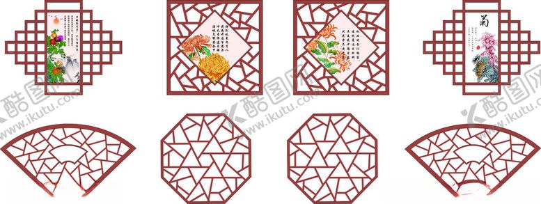 编号：96956010070505404932【酷图网】源文件下载-窗花可雕刻