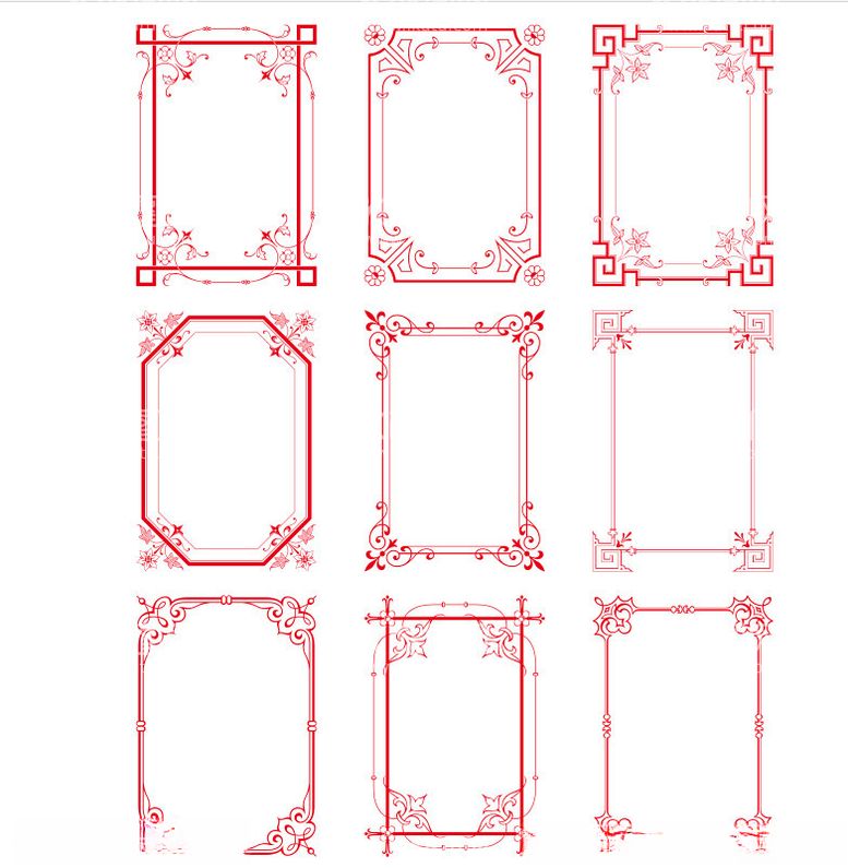 编号：60540612180513547292【酷图网】源文件下载-中式边框